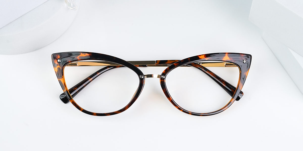 Tortoiseshell - Cat eye Glasses - Caia