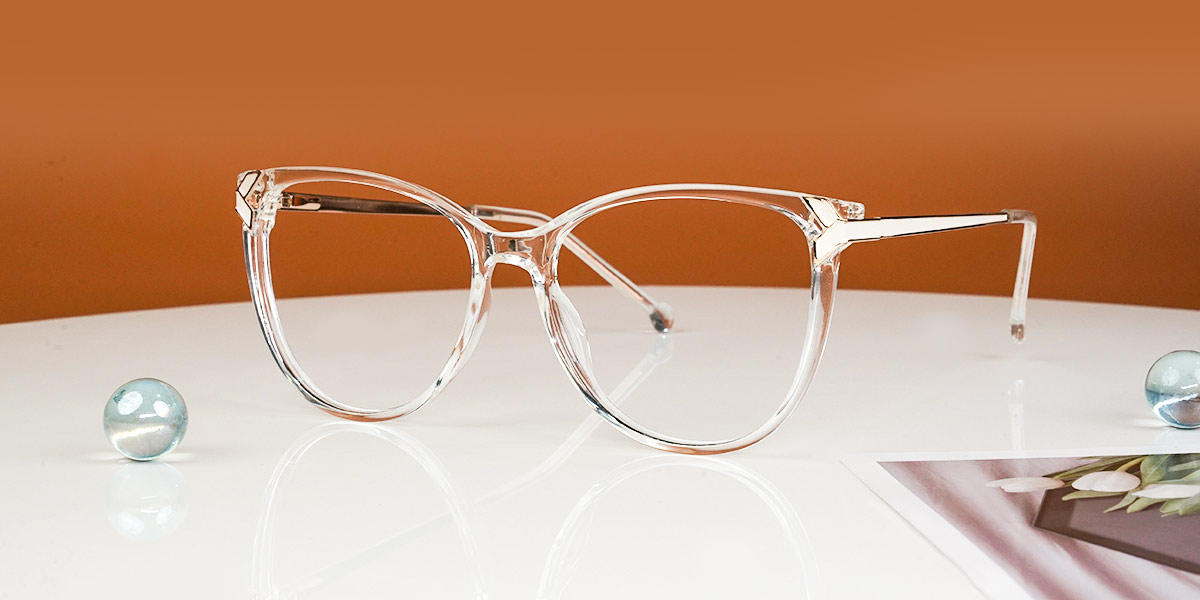 Molly - Cat Eye Clear Glasses For Women