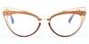 Brown Tawny Vladimir - Cat Eye Glasses