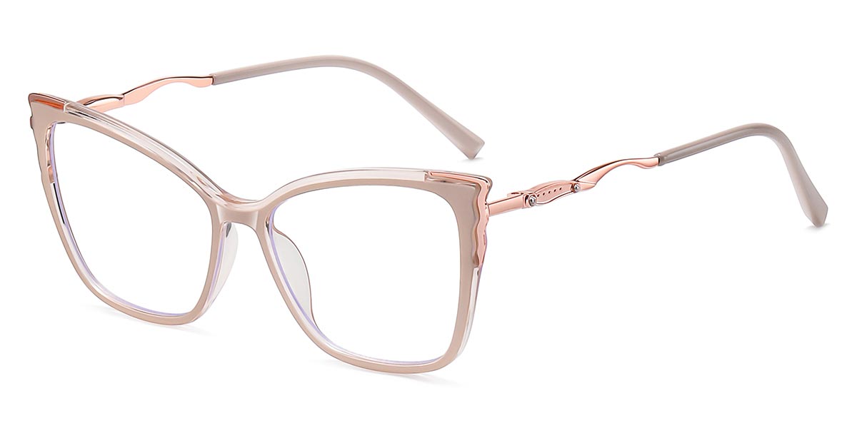 Nude Pink - Cat eye Glasses - Winona