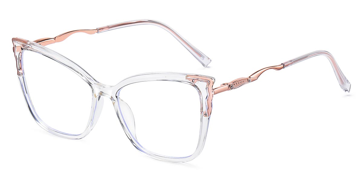 Clear - Cat eye Glasses - Winona