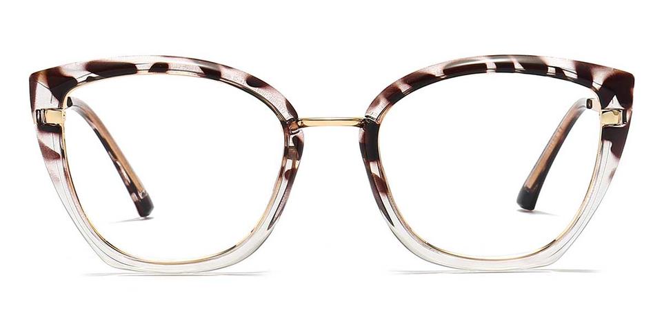 Grey Stripe Danna - Cat Eye Glasses