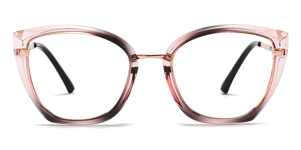 Pink Black Danna - Cat eye Glasses