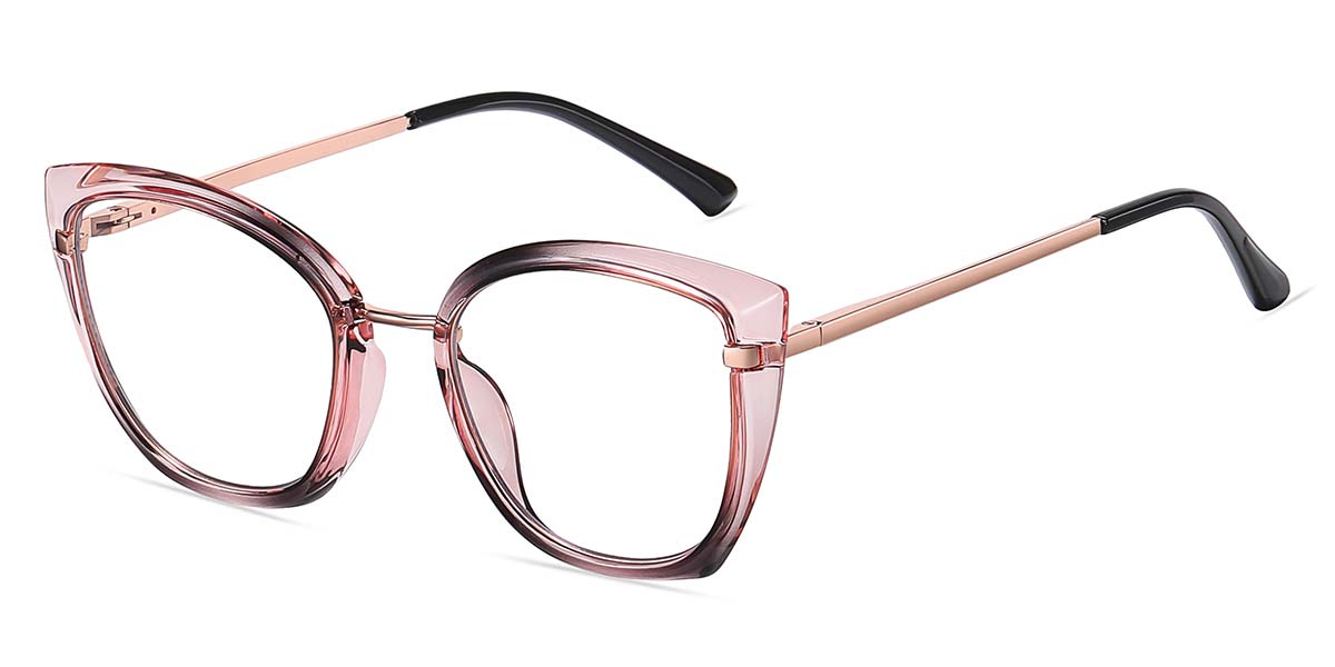 Pink Black Danna - Cat eye Glasses