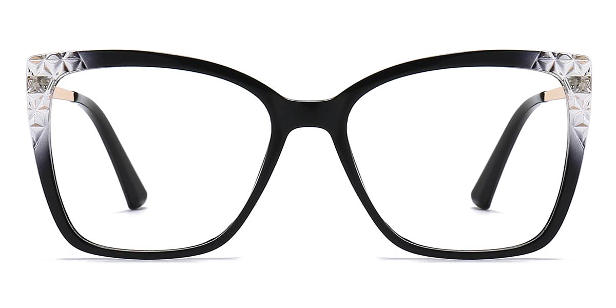 Black - Square Glasses - Lyric
