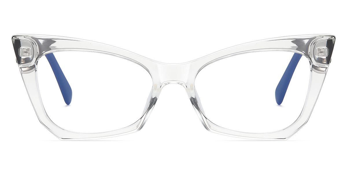 Clear - Cat eye Glasses - Nancy