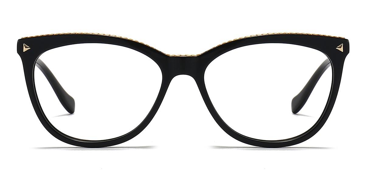 Black Zella - Oval Glasses
