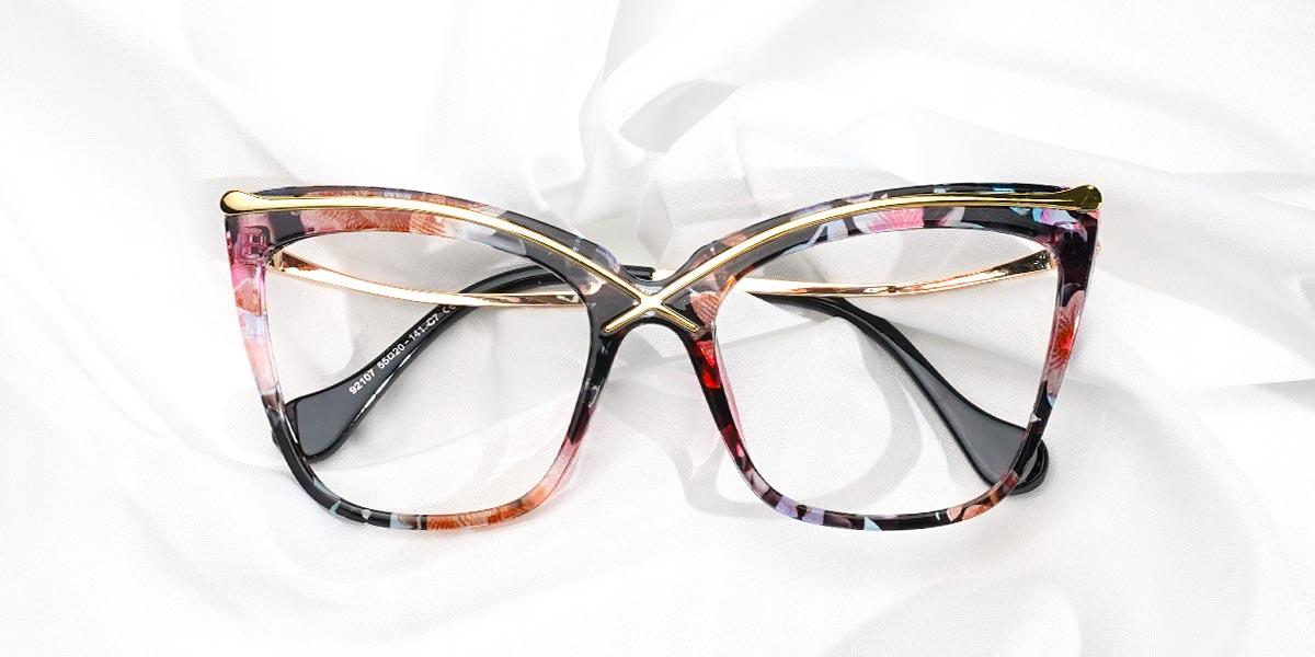 Floral Azalea - Cat eye Glasses