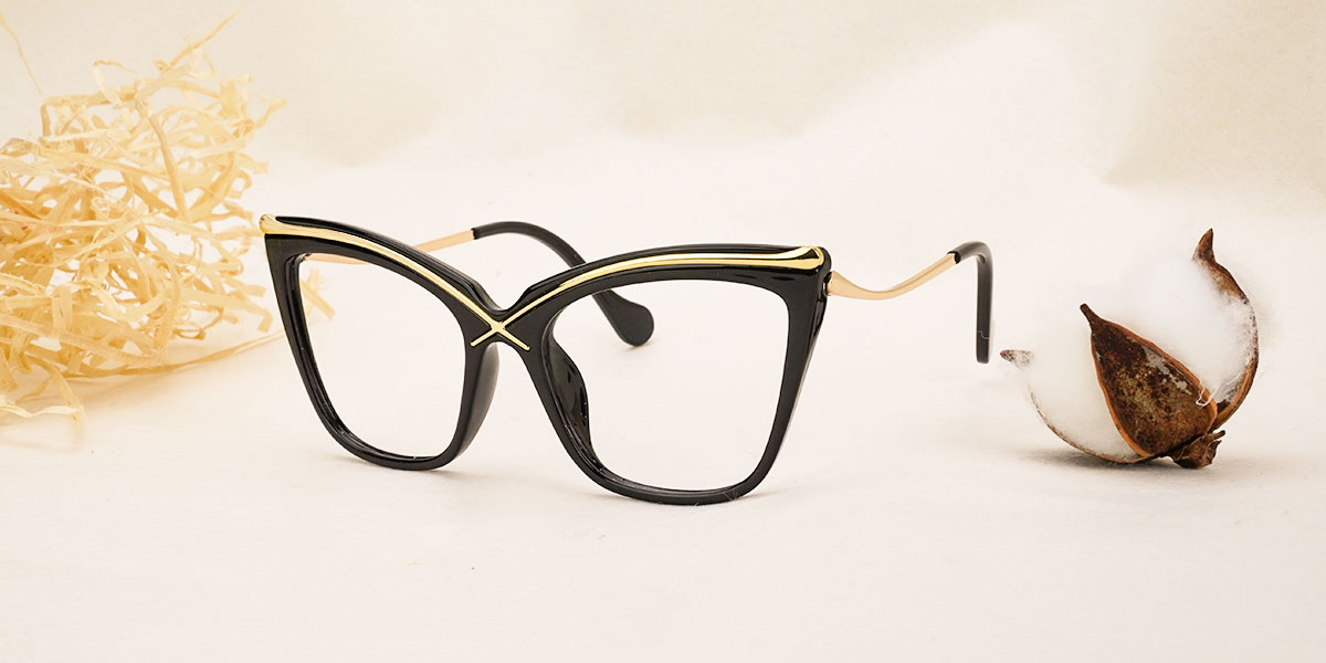 Black Azalea - Cat eye Glasses