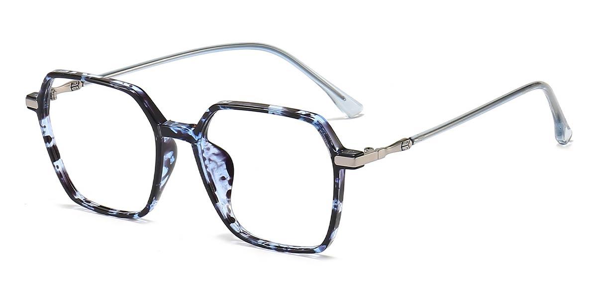 Blue Tortoiseshell Jelsy - Square Glasses