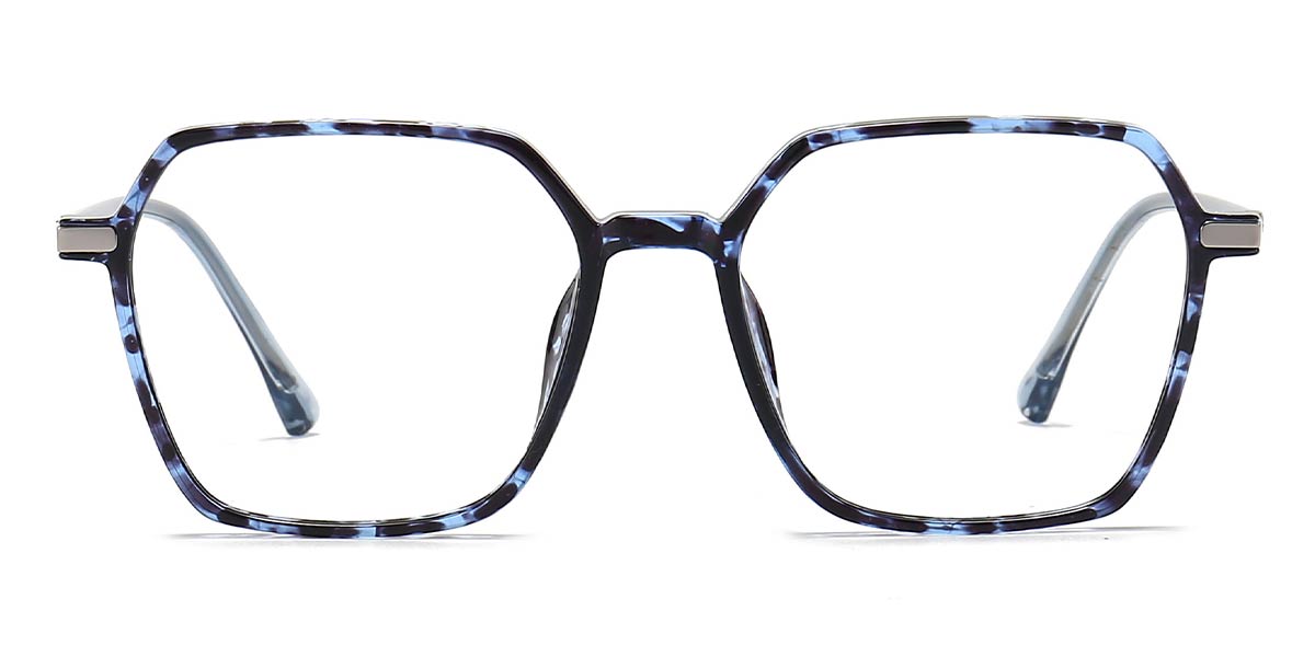 Blue Tortoiseshell - Square Glasses - Jelsy