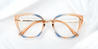 Orange Blue Danna - Cat Eye Glasses