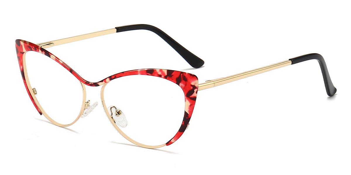 Red Tortoiseshell - Cat eye Glasses - Lendi