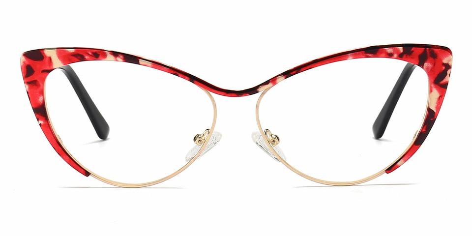 Gold Red Tortoiseshell Lendi - Cat Eye Glasses