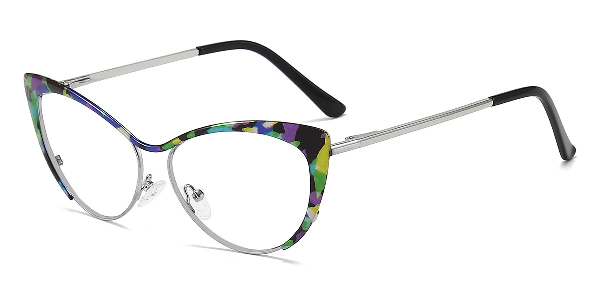 Green Tortoiseshell - Cat eye Glasses - Lendi
