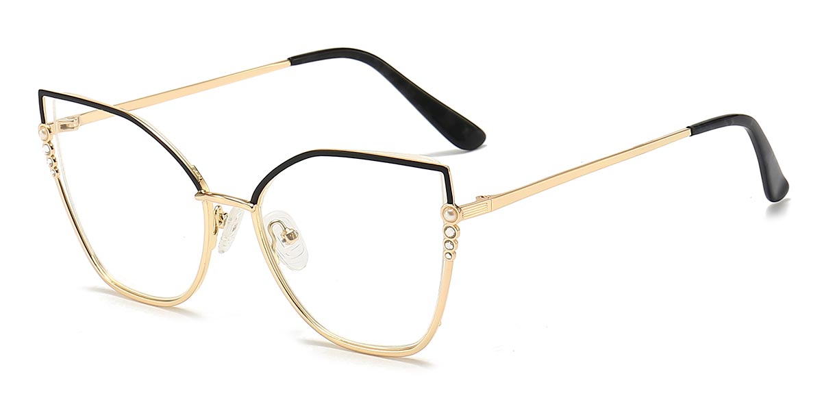 Black - Cat eye Glasses - Kolly