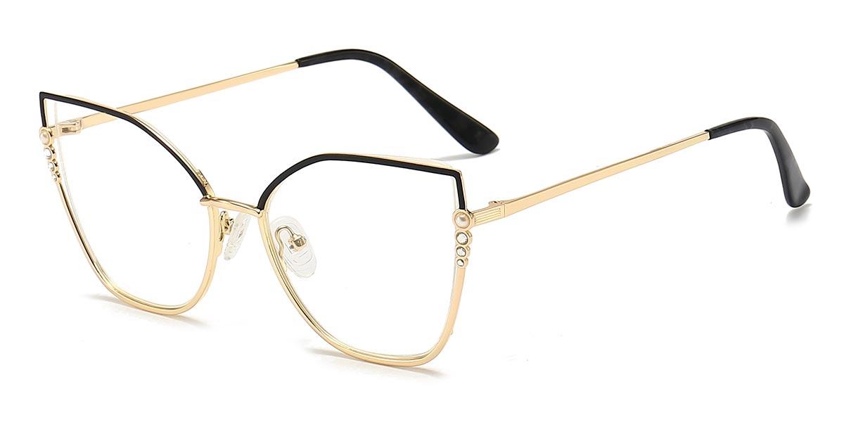 Black Gold Kolly - Cat Eye Glasses