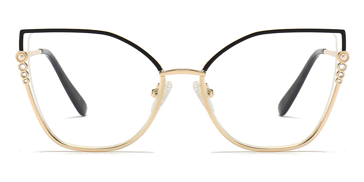 Black - Cat eye Glasses - Kolly