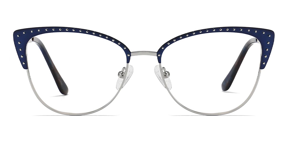 Blue - Cat eye Glasses - Marty