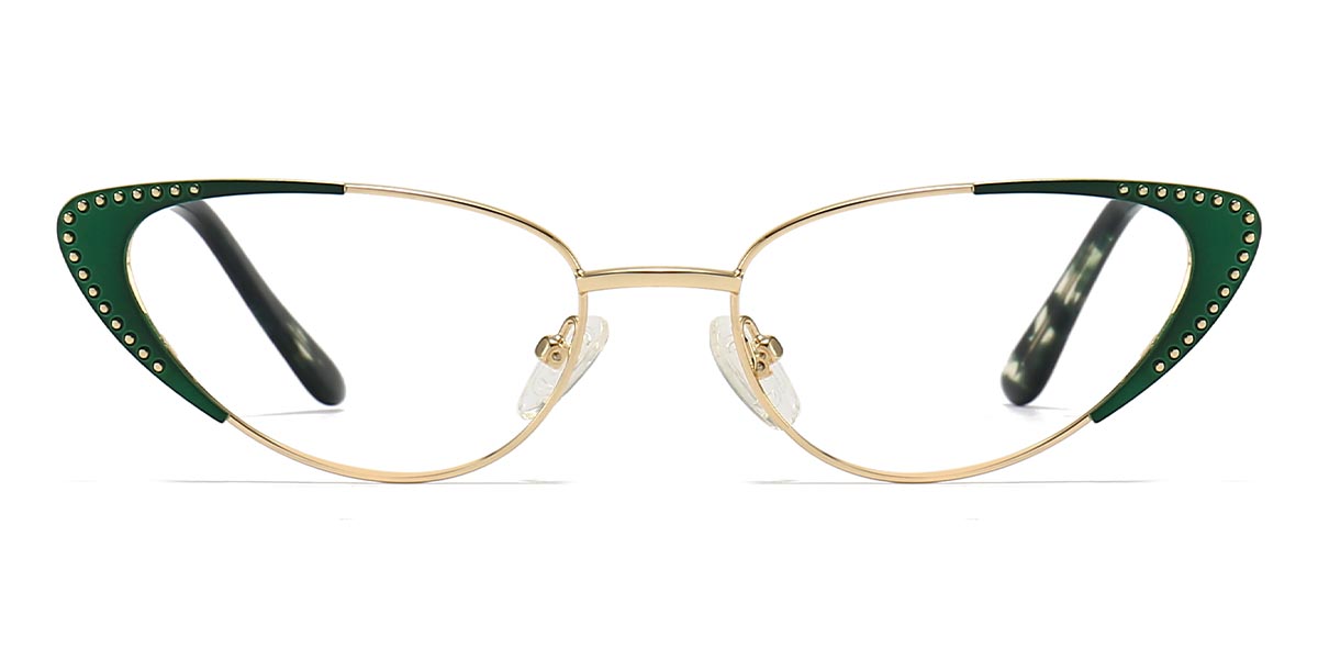 Green - Cat eye Glasses - Malya