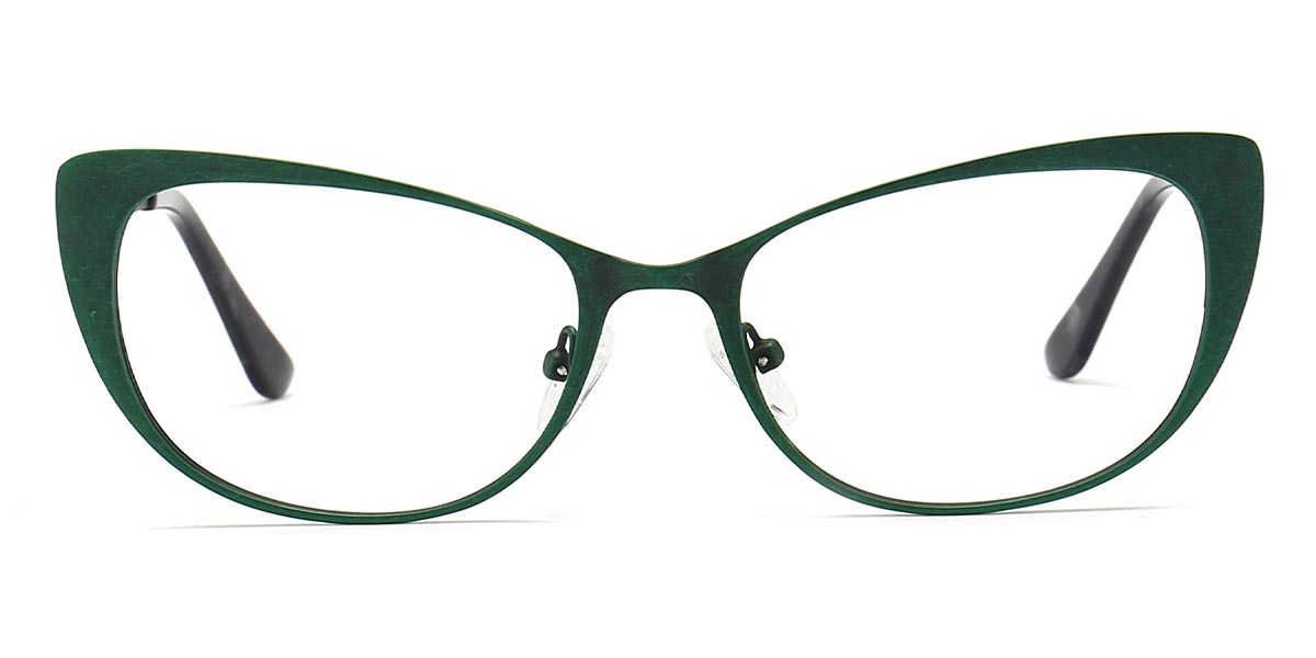 Green - Cat eye Glasses - Mayu
