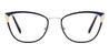 Navy Blue Manna - Cat Eye Glasses