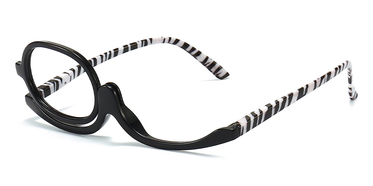 Zebra Stripe - Oval Glasses - Bab