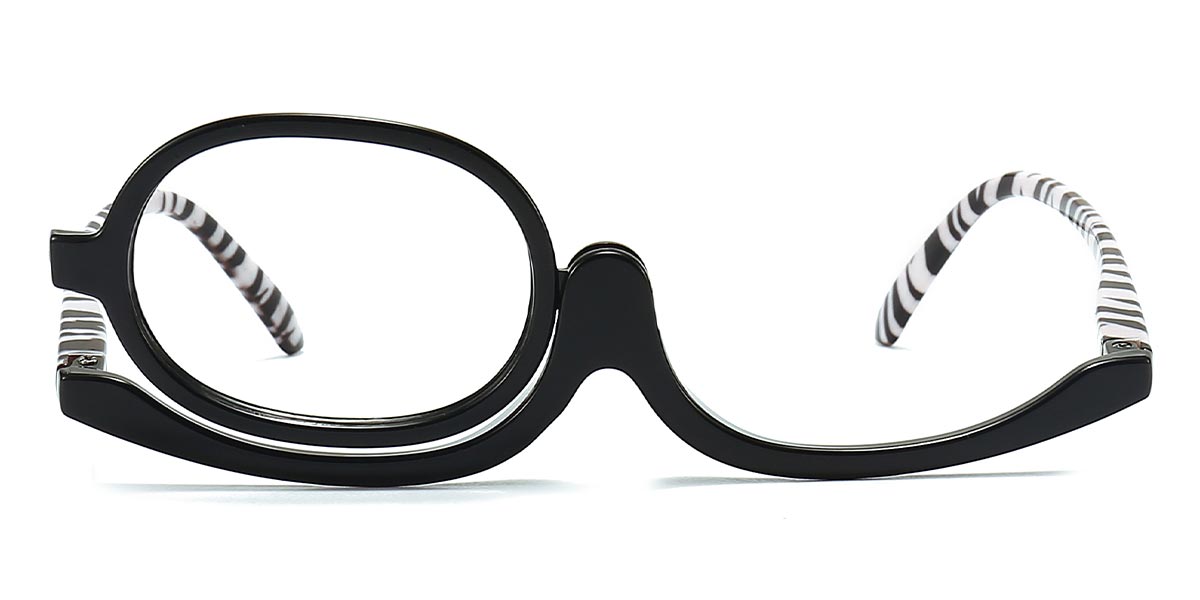 Zebra Stripe Bab - Oval Glasses