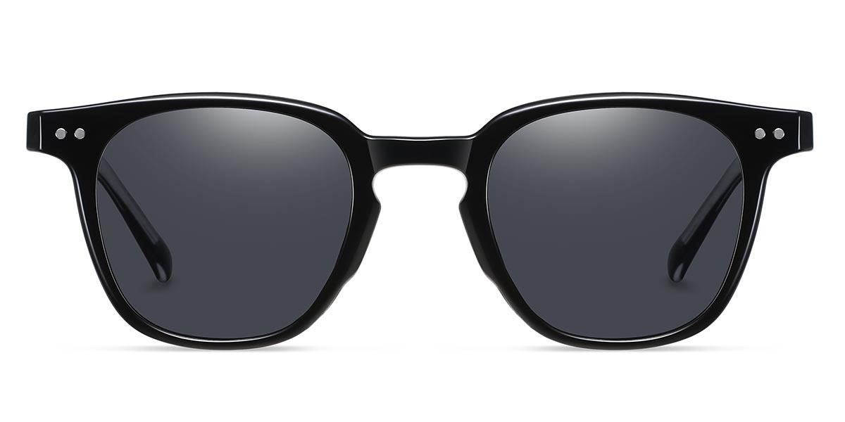 Black Grey Layel - Square Sunglasses
