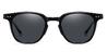 Black Grey Layel - Square Sunglasses