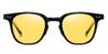 Black Yellow Layel - Square Sunglasses