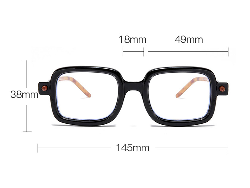 Ezma Rectangle Black Eyeglasses For Men Women Lensmart Online 7844