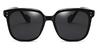 Black Grey Krue - Square Sunglasses