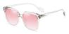 Clear Gradual Pink Krue - Square Sunglasses