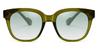Olive Green Gradual Green Lamb - Square Sunglasses