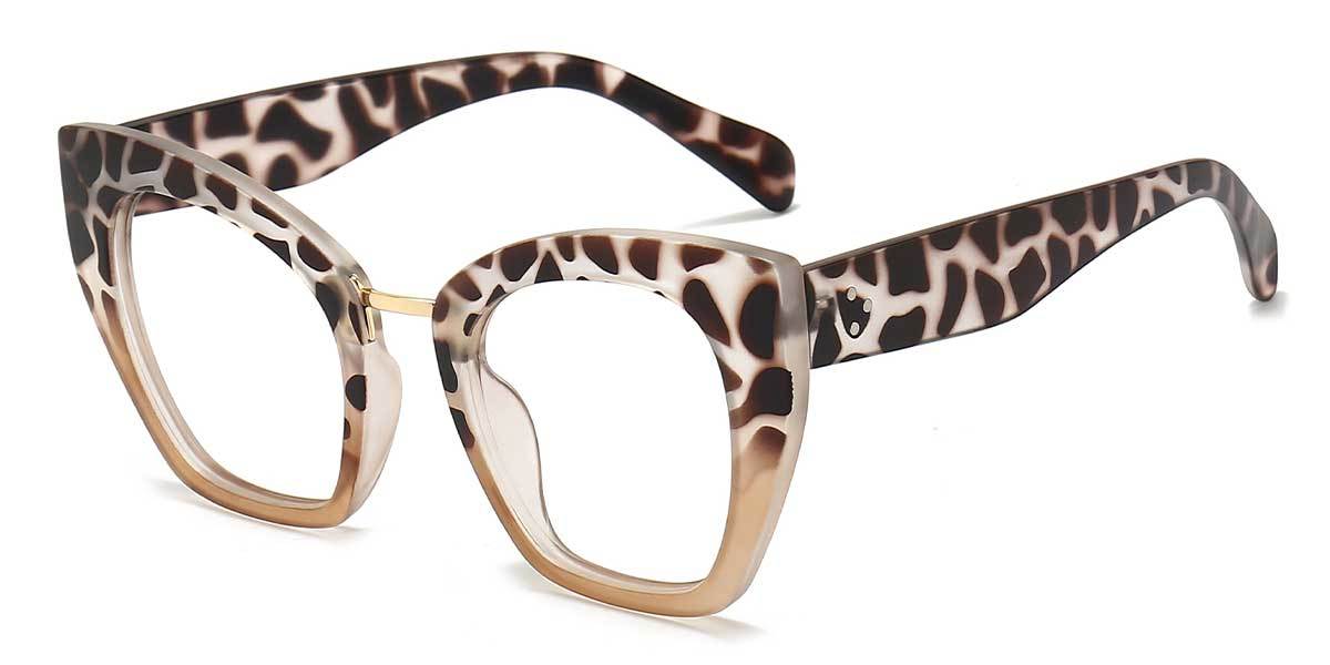 Nude Brown spots Matty - Cat Eye Glasses