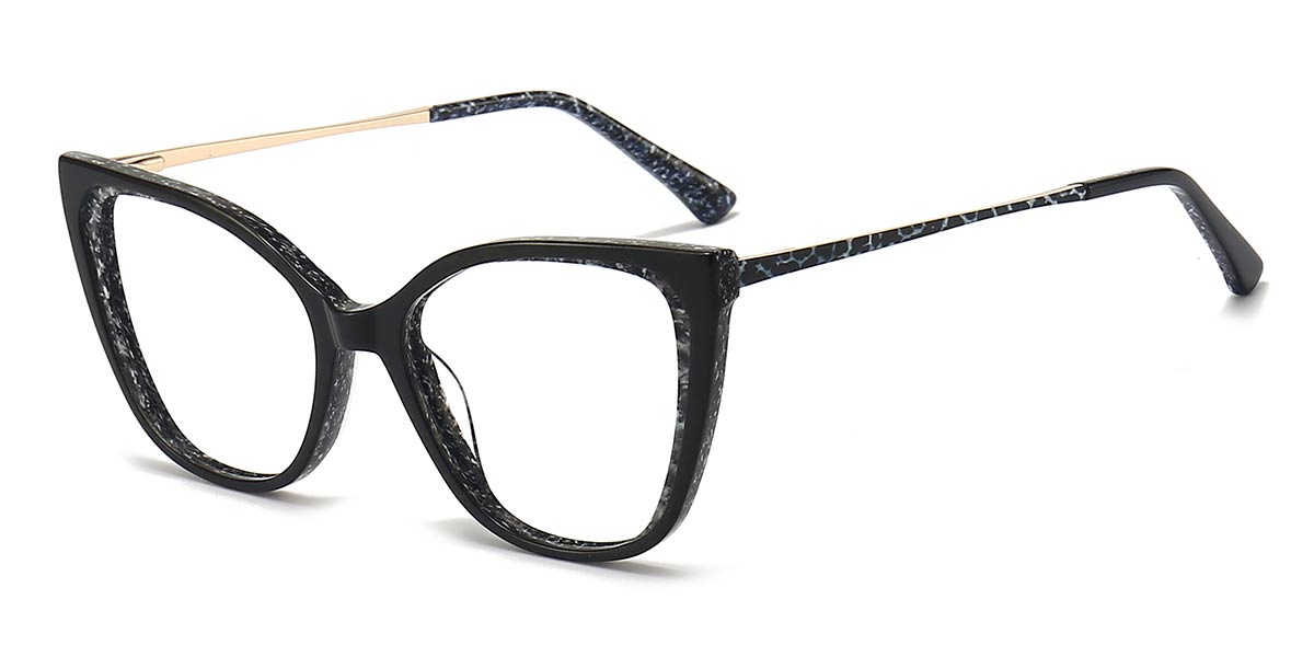 Black - Cat eye Glasses - Rey
