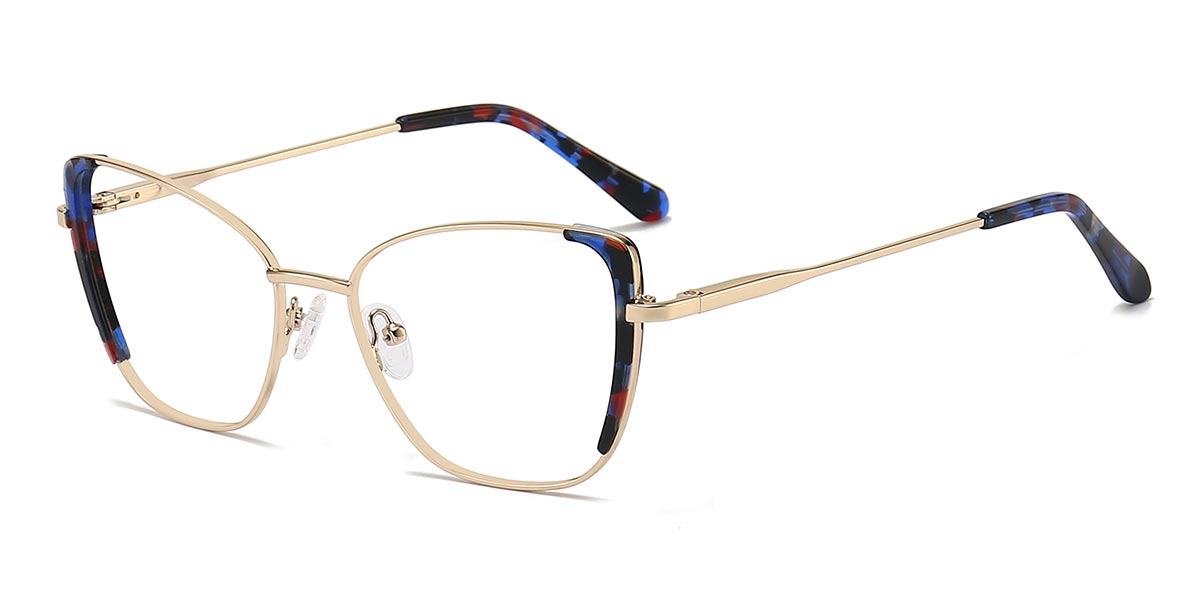 Blue Tortoiseshell - Cat eye Glasses - Danica