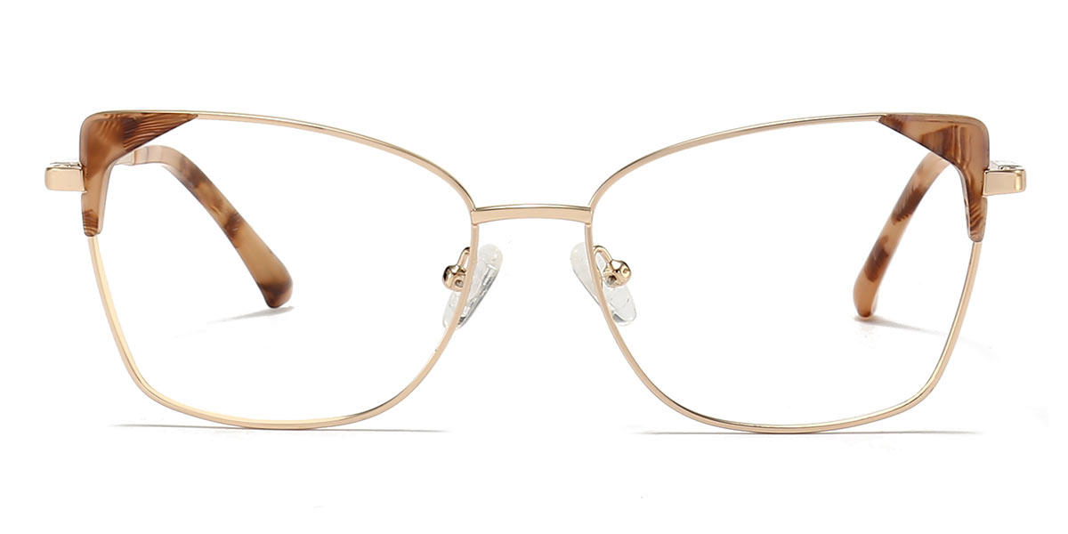 Gold Tawny Tortoiseshell Kiera - Cat Eye Glasses