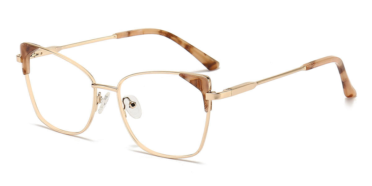 Gold Tawny Tortoiseshell Kiera - Cat Eye Glasses