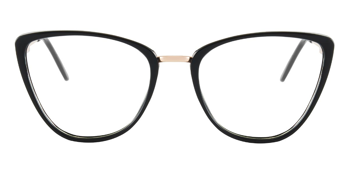 Black - Cat eye Glasses - Khush