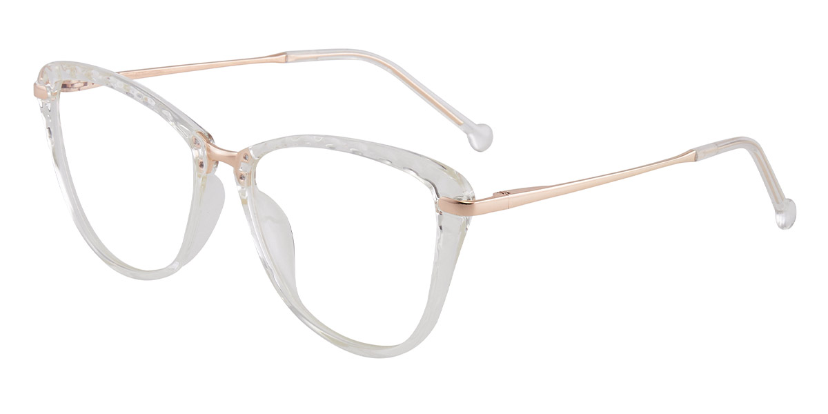 Clear - Oval Glasses - Bori