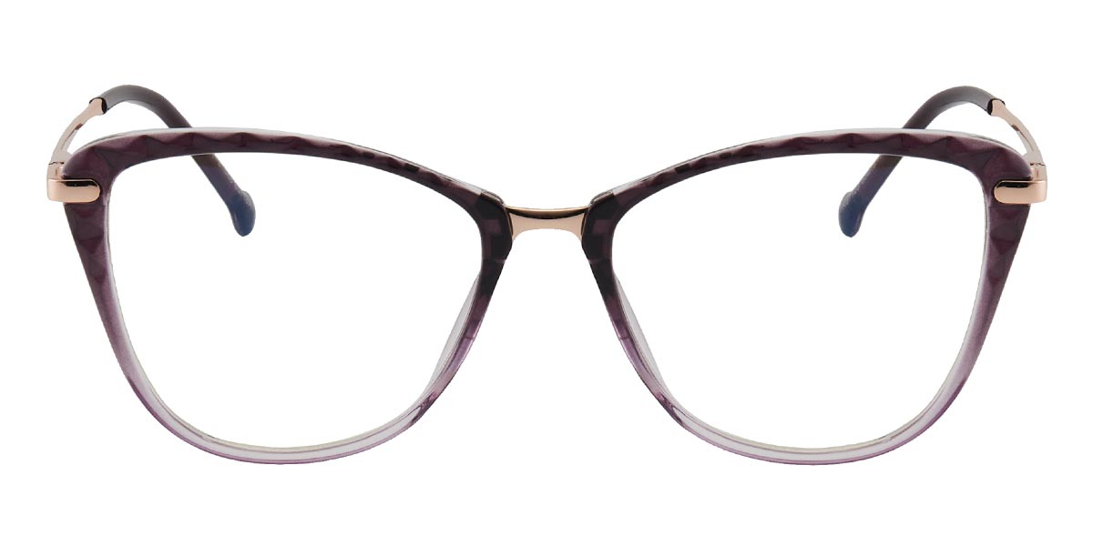 Gradient Purple - Oval Glasses - Bori