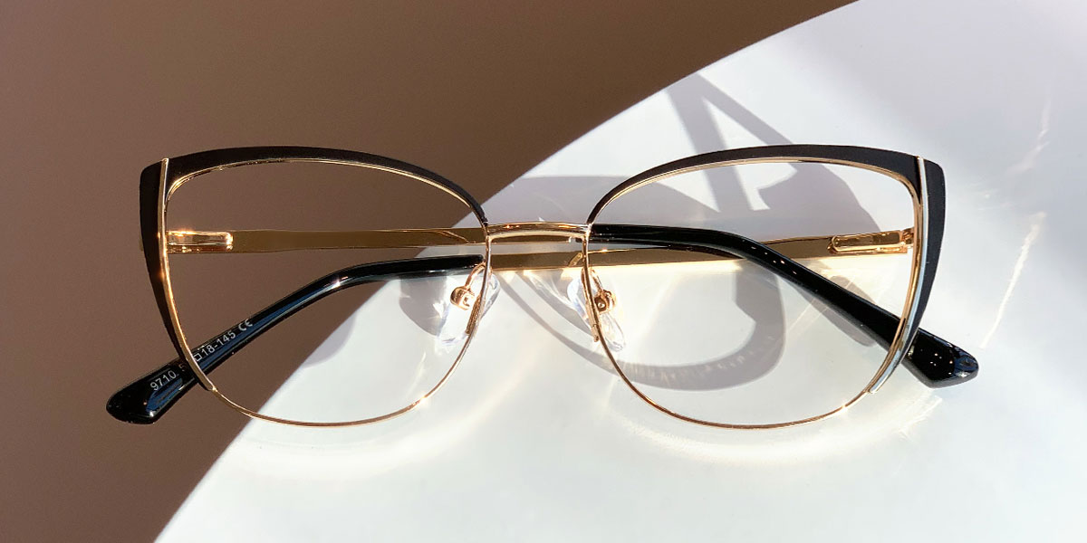 Black - Cat eye Glasses - Emery