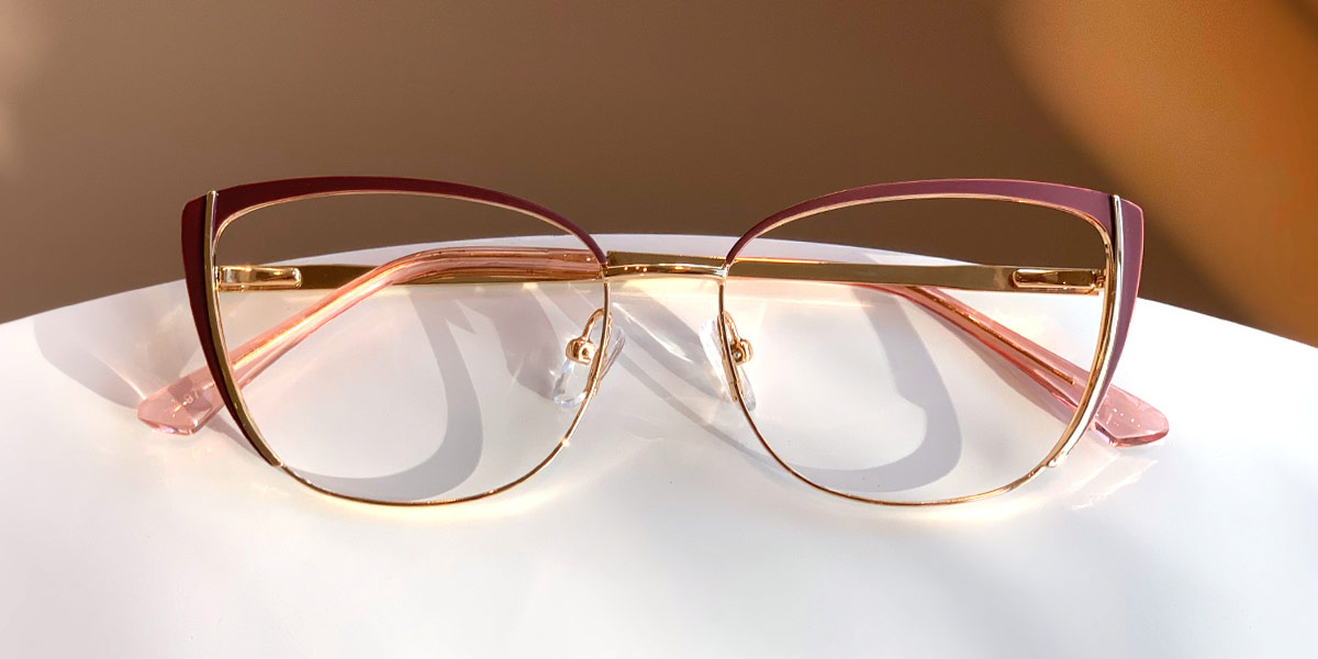 Wine - Cat eye Glasses - Emery