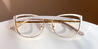 Gold White Emery - Cat Eye Glasses