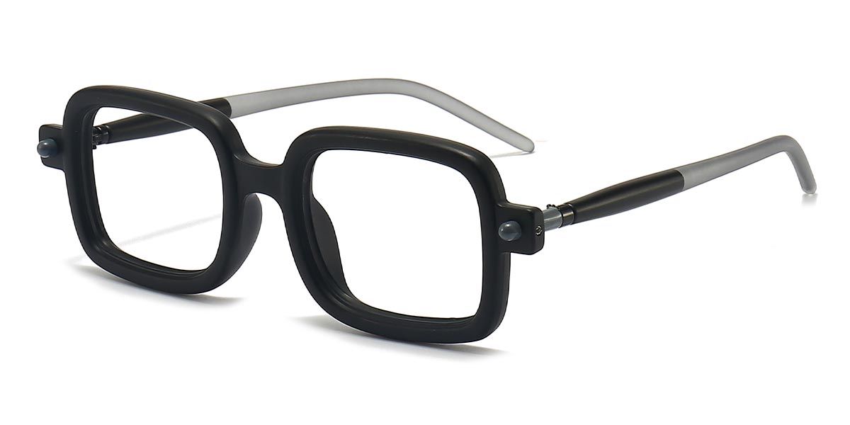 Black - Rectangle Glasses - Ezma