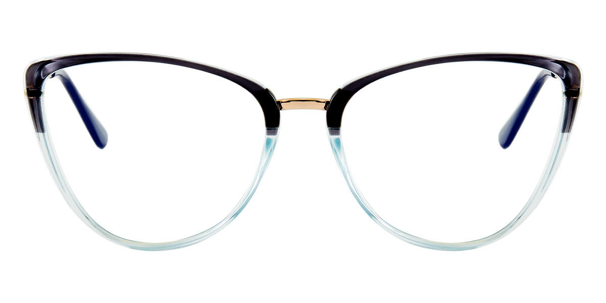 Black Light Blue Khush - Cat Eye Glasses