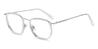 Silver Clear Tone - Oval Glasses