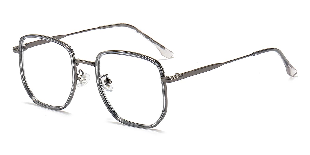 Grey - Square Glasses - Nyne
